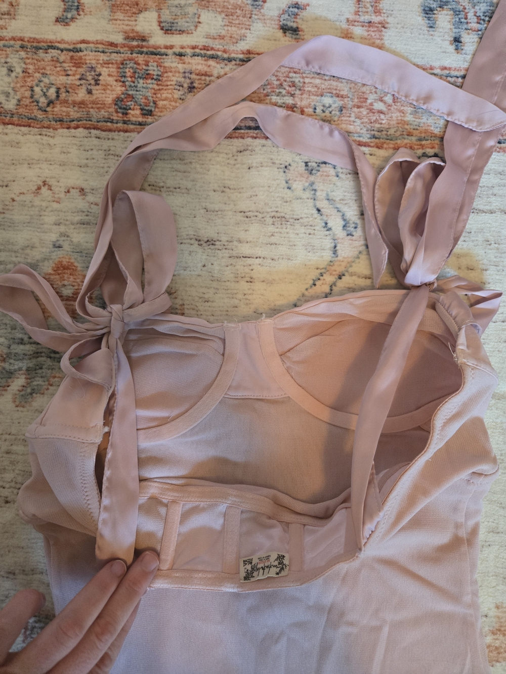 Free People Got Glam Midi Slip Dress in Pink - Picture 5 of 5